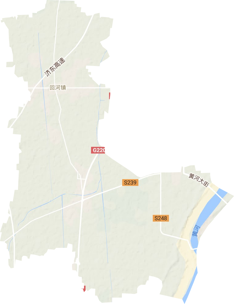 回河镇地形图