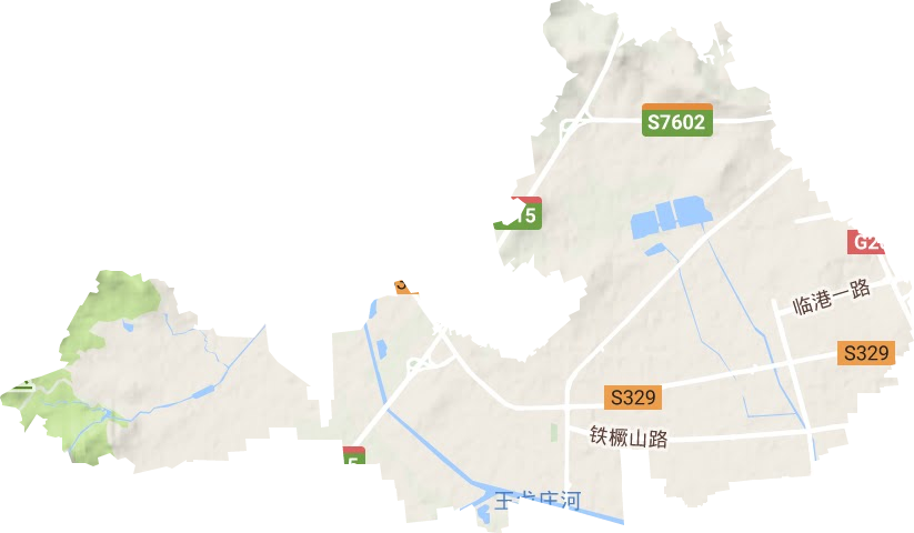 珠山街道地形图
