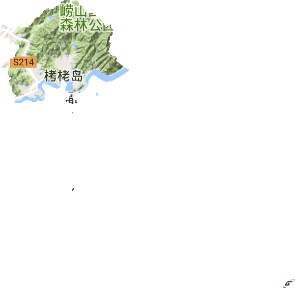 沙子口街道地形图