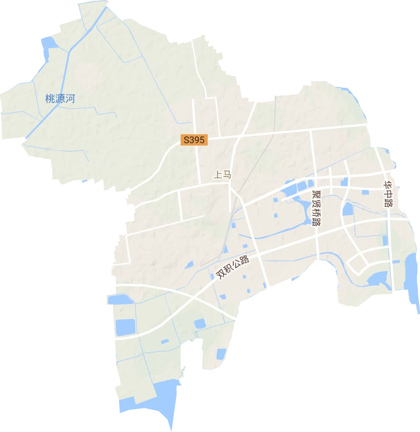 上马街道地形图