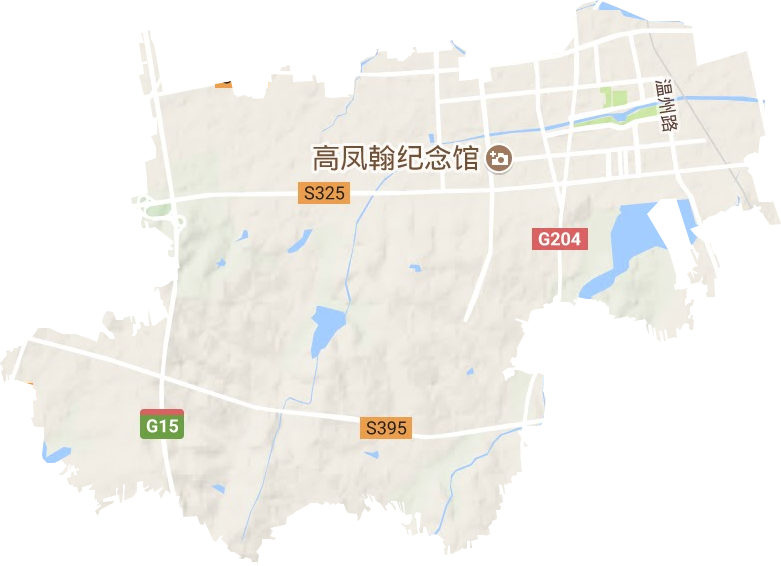 三里河街道地形图