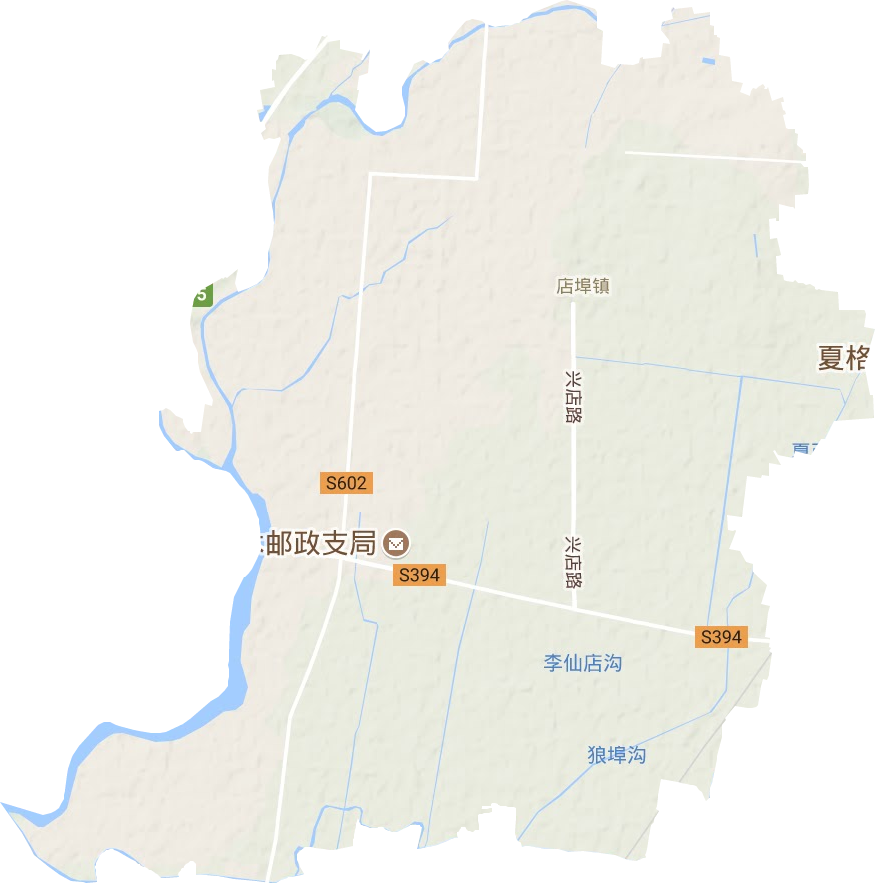 店埠镇地形图
