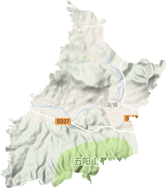 八陡镇地形图