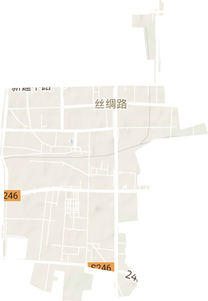 丝绸路街道地形图