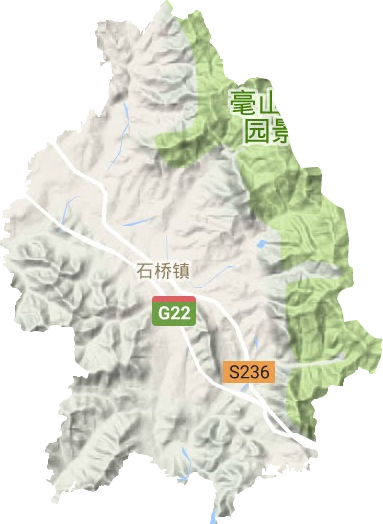 石桥镇地形图