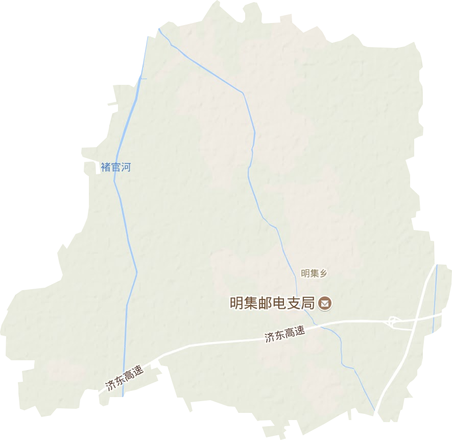 明集乡地形图