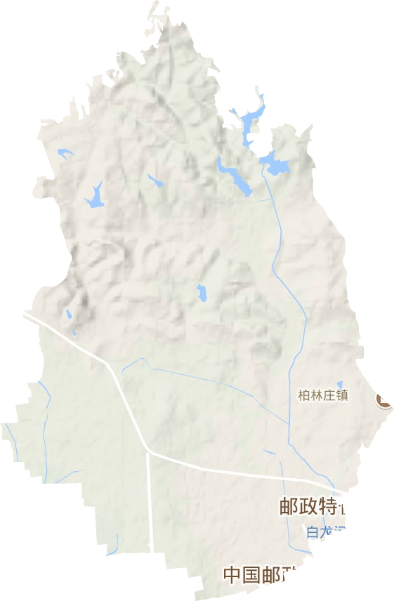 柏林庄街道地形图