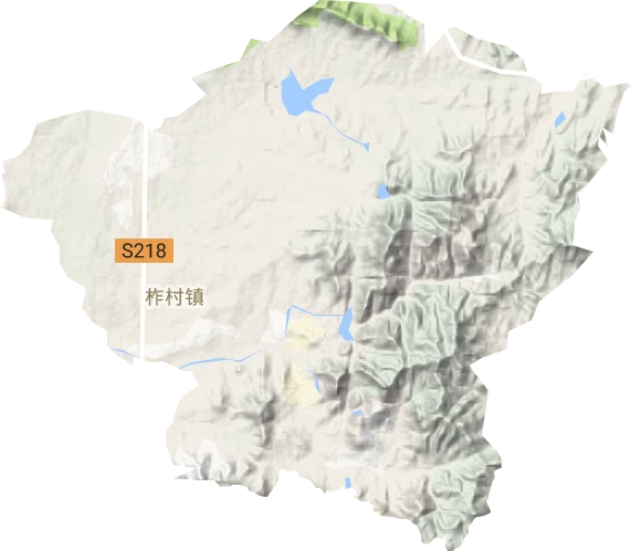 柞村镇地形图