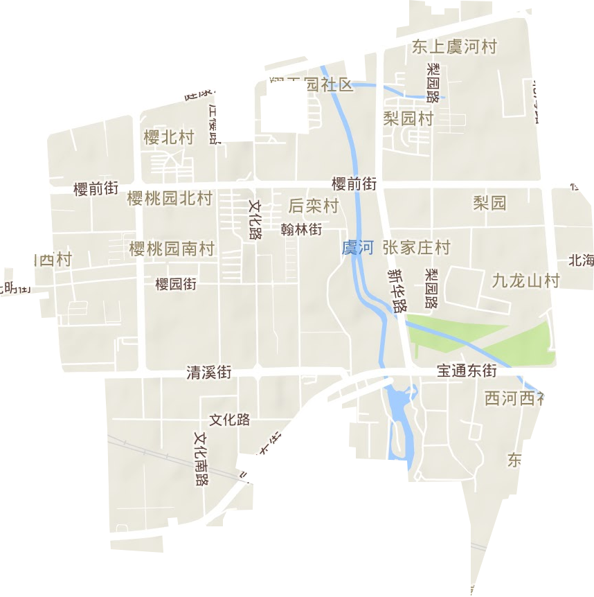 梨园街道地形图
