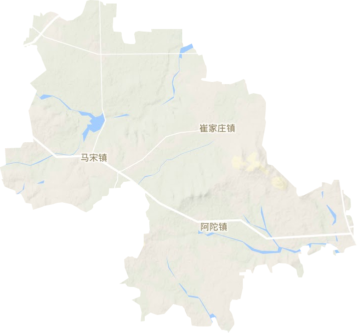 营丘镇地形图