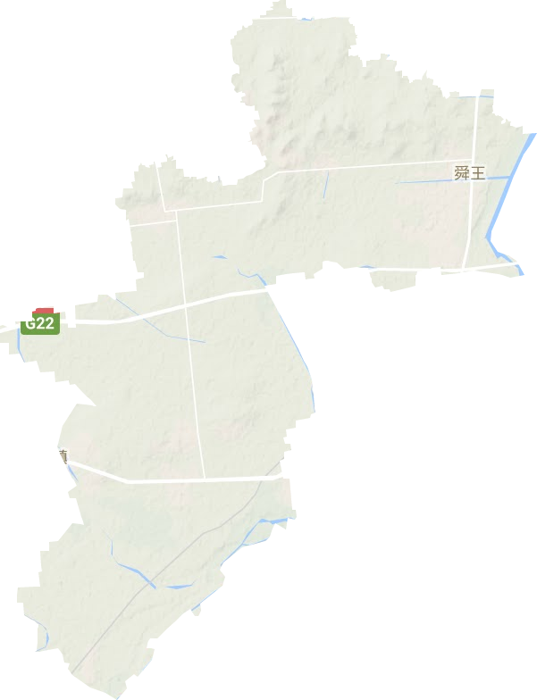 舜王街道地形图