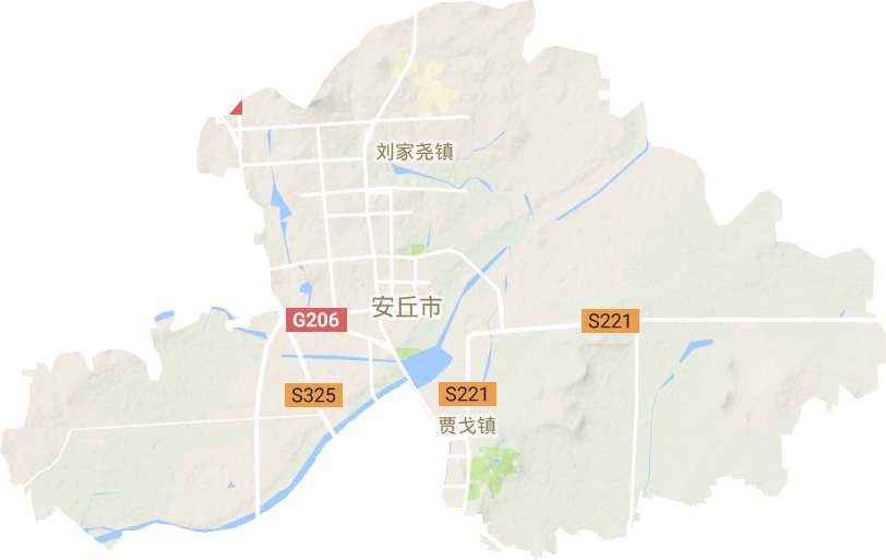 新安街道地形图