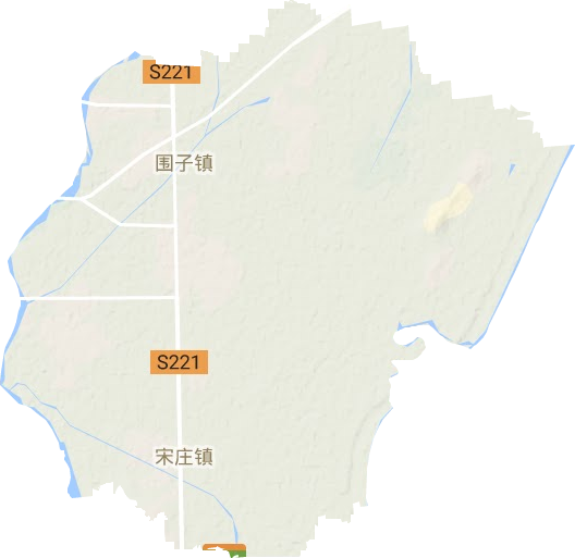 围子街道地形图