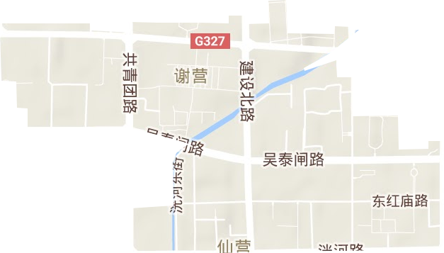 仙营街道地形图