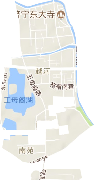 越河街道地形图