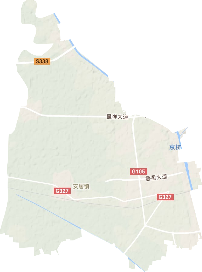 安居街道地形图