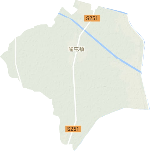 喻屯镇地形图