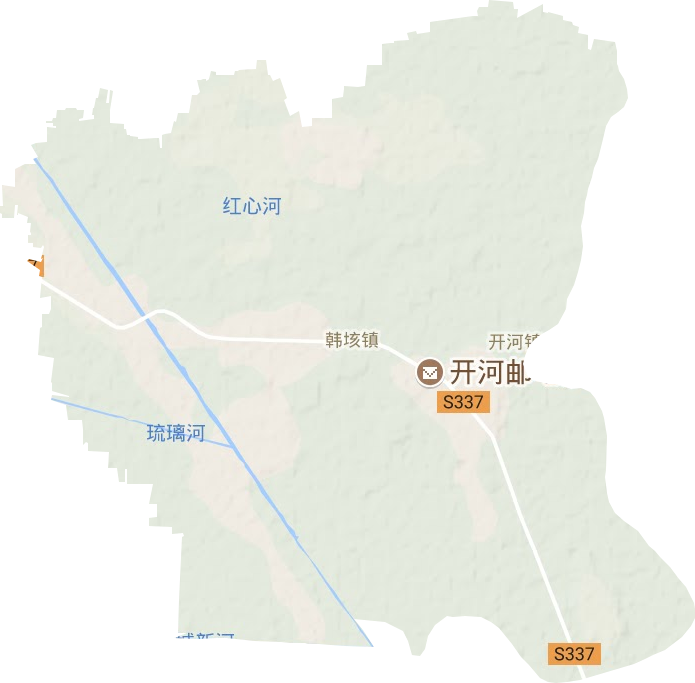 韩垓镇地形图