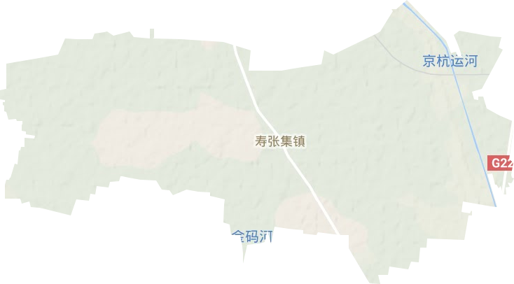 寿张集镇地形图
