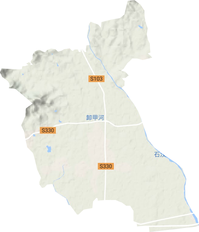 山口镇地形图