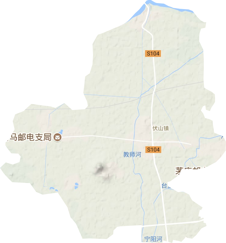 伏山镇地形图