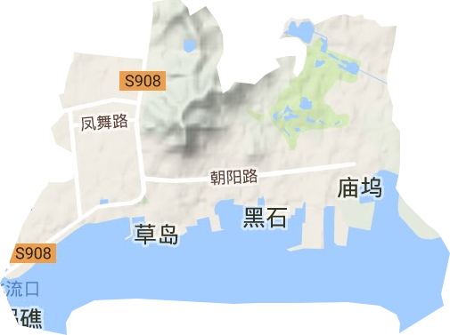 桃园街道地形图
