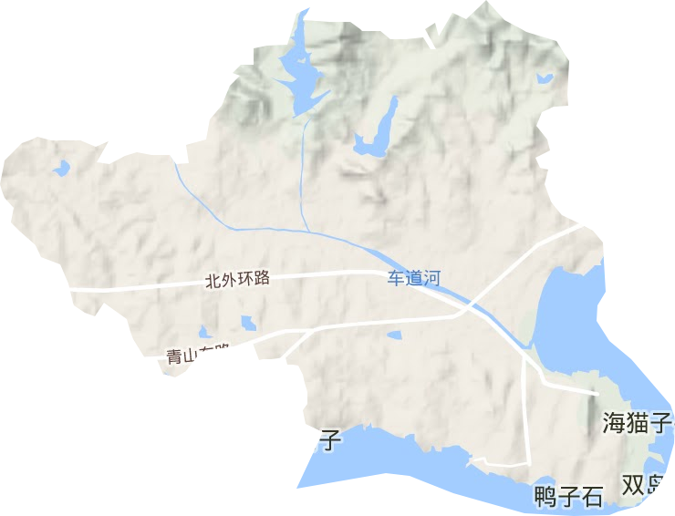 寻山街道地形图