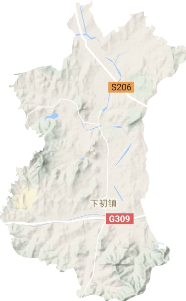 下初镇地形图