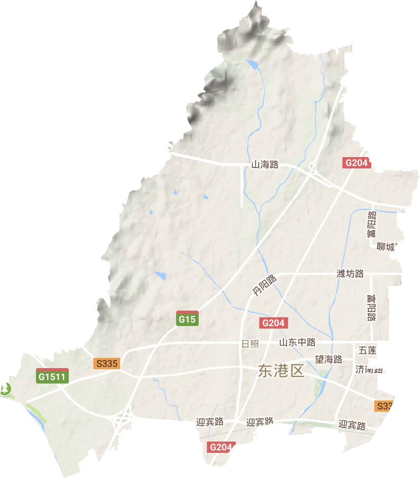 日照街道地形图