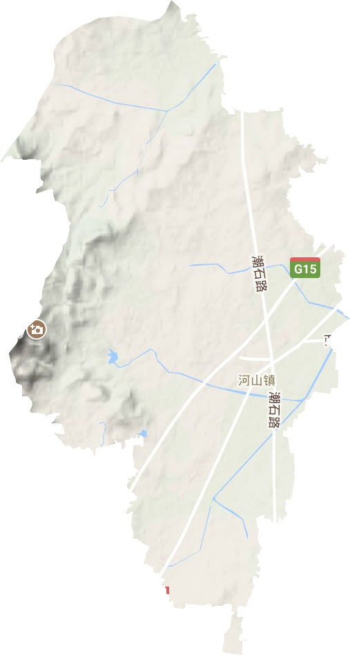 河山镇地形图