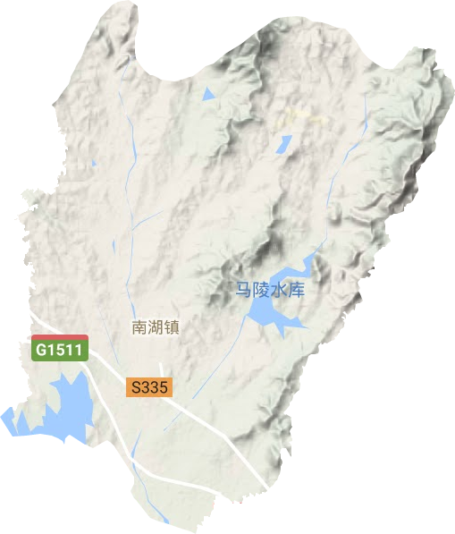 南湖镇地形图