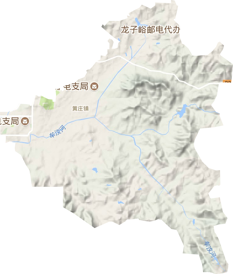汶源街道地形图