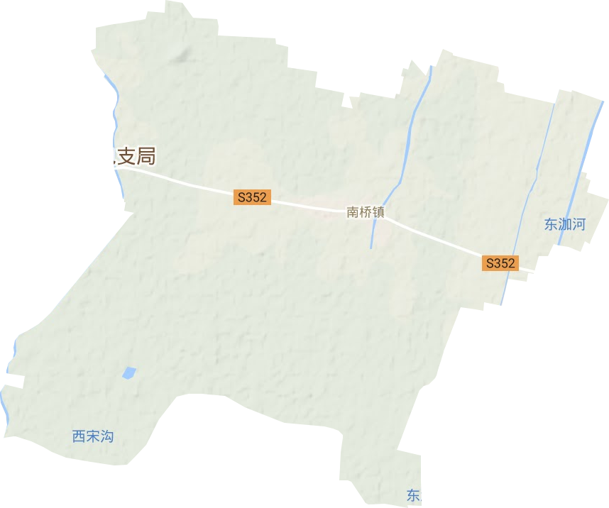 南桥镇地形图