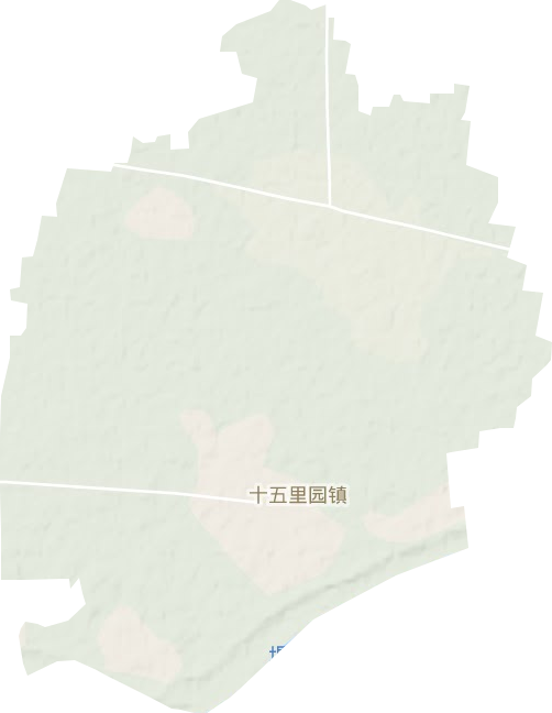 十五里园镇地形图