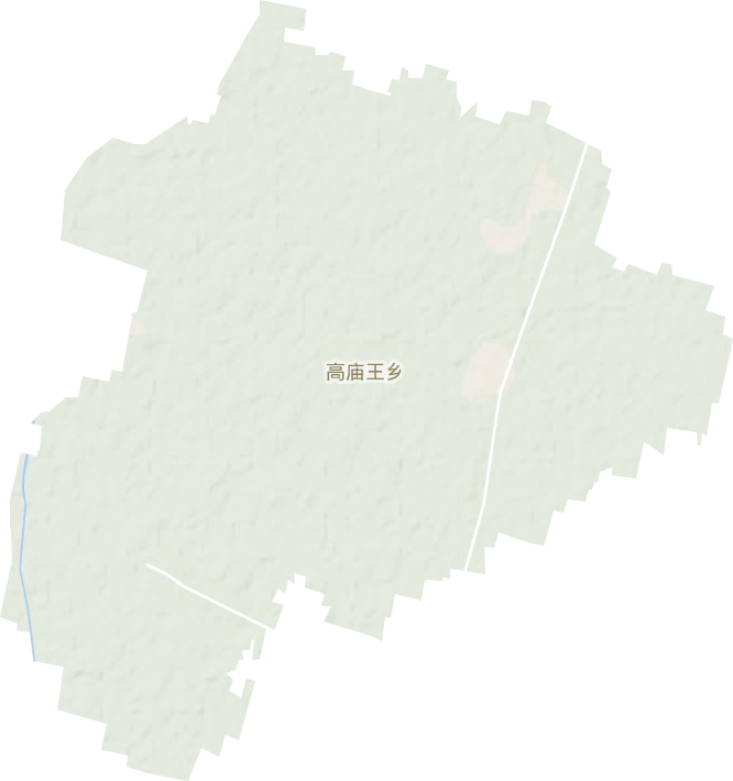 高庙王乡地形图