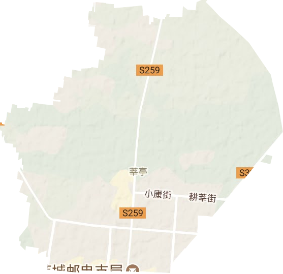 莘亭街道地形图