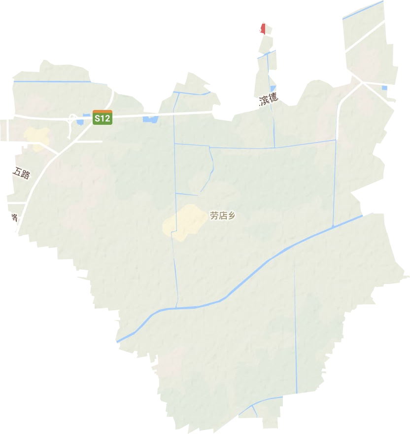 劳店镇地形图