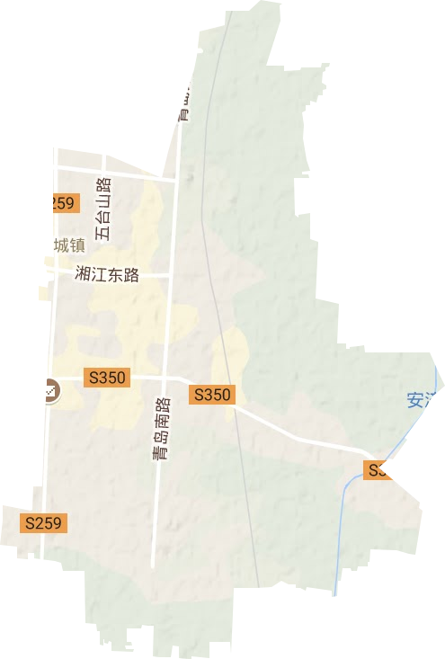 磐石街道地形图