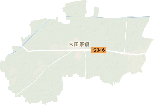 成武县大田集镇地形图