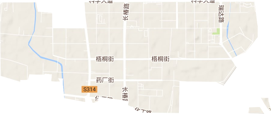 梧桐办事处地形图