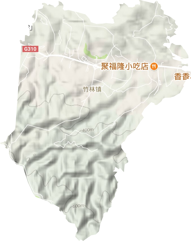 竹林镇地形图