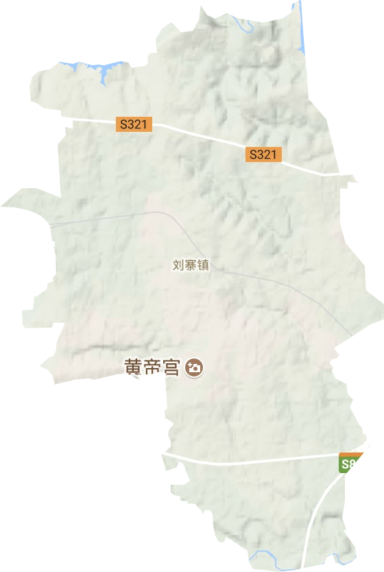 刘寨镇地形图