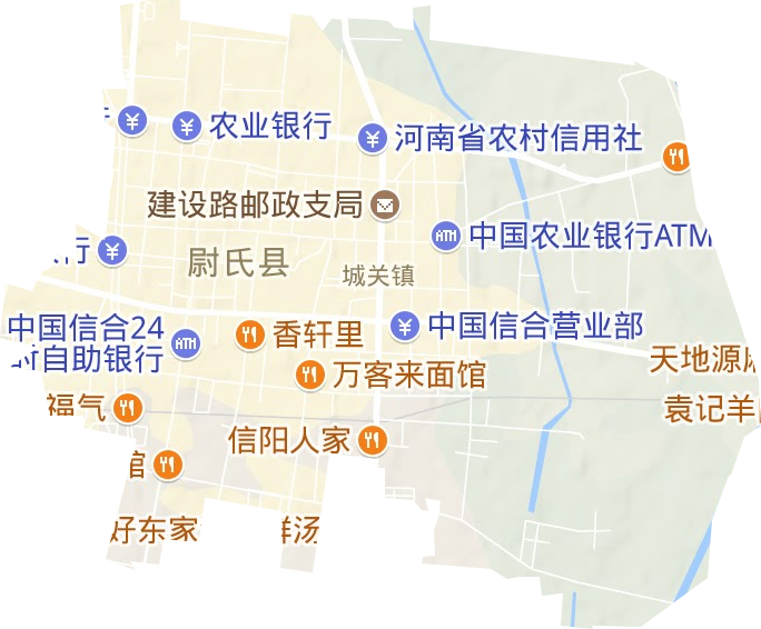 城关镇地形图
