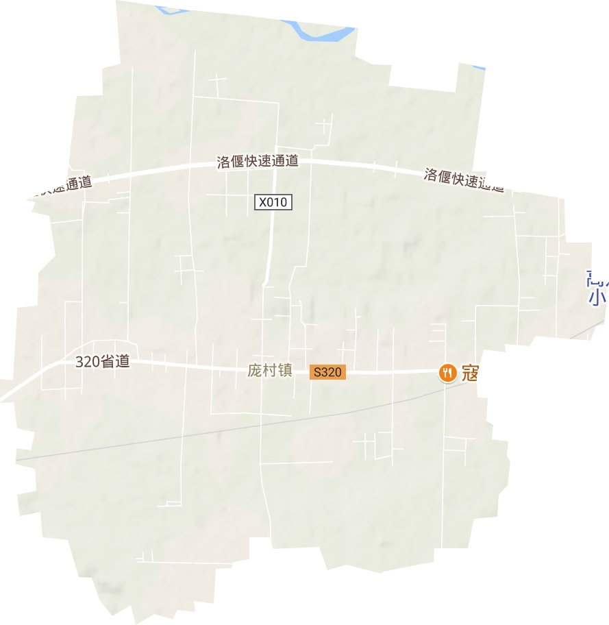庞村镇地形图