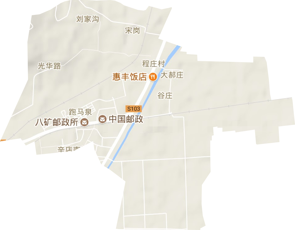 光华路街道地形图