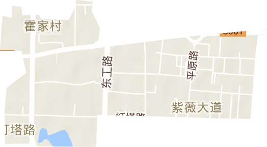 灯塔路街道地形图