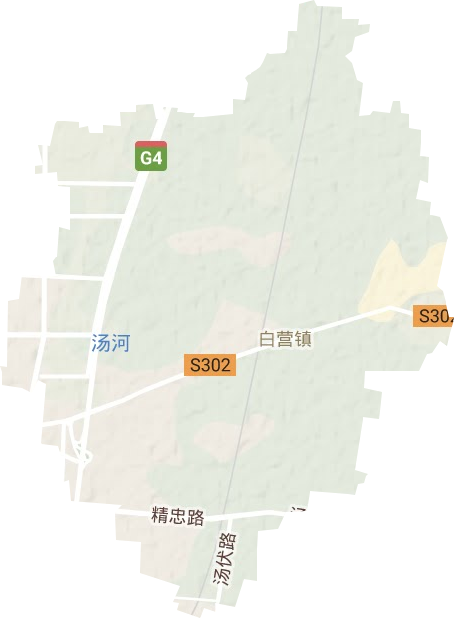 白营镇地形图