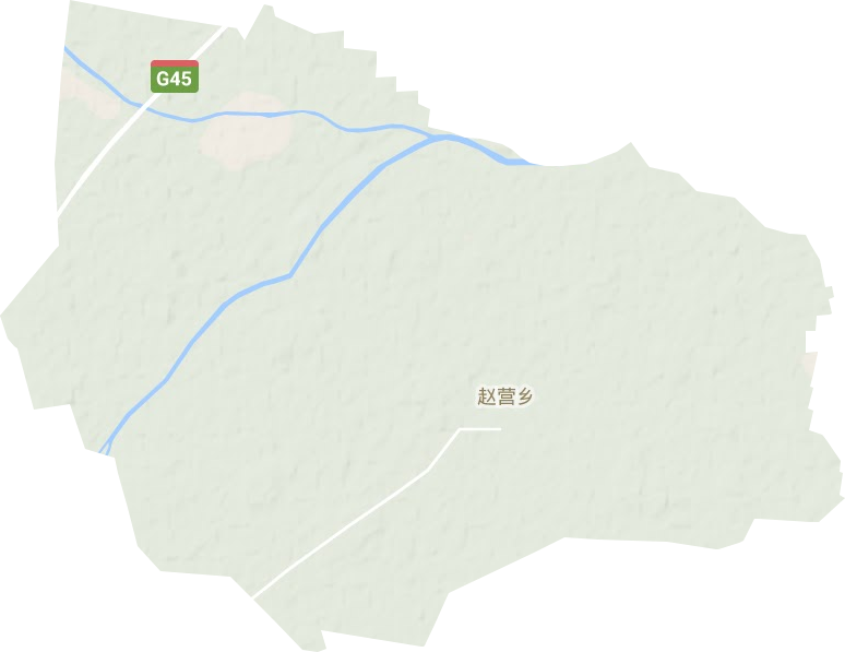 赵营乡地形图