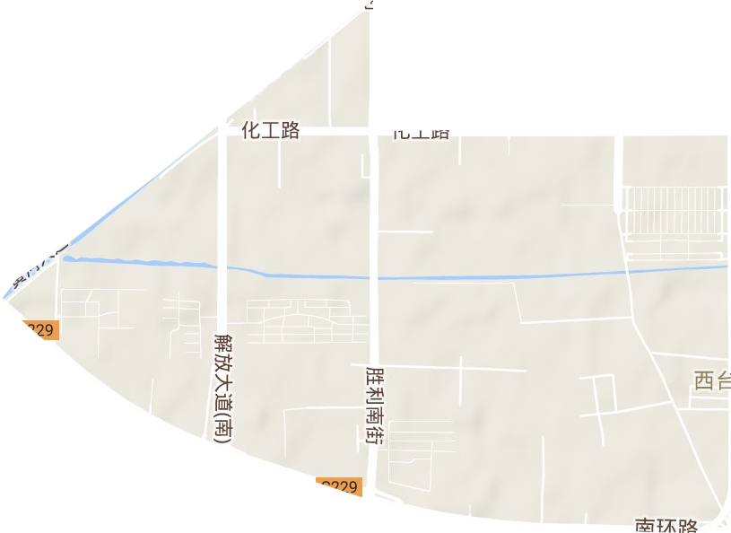 胜利路街道地形图