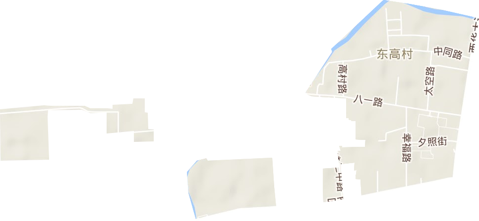 中同街街道地形图